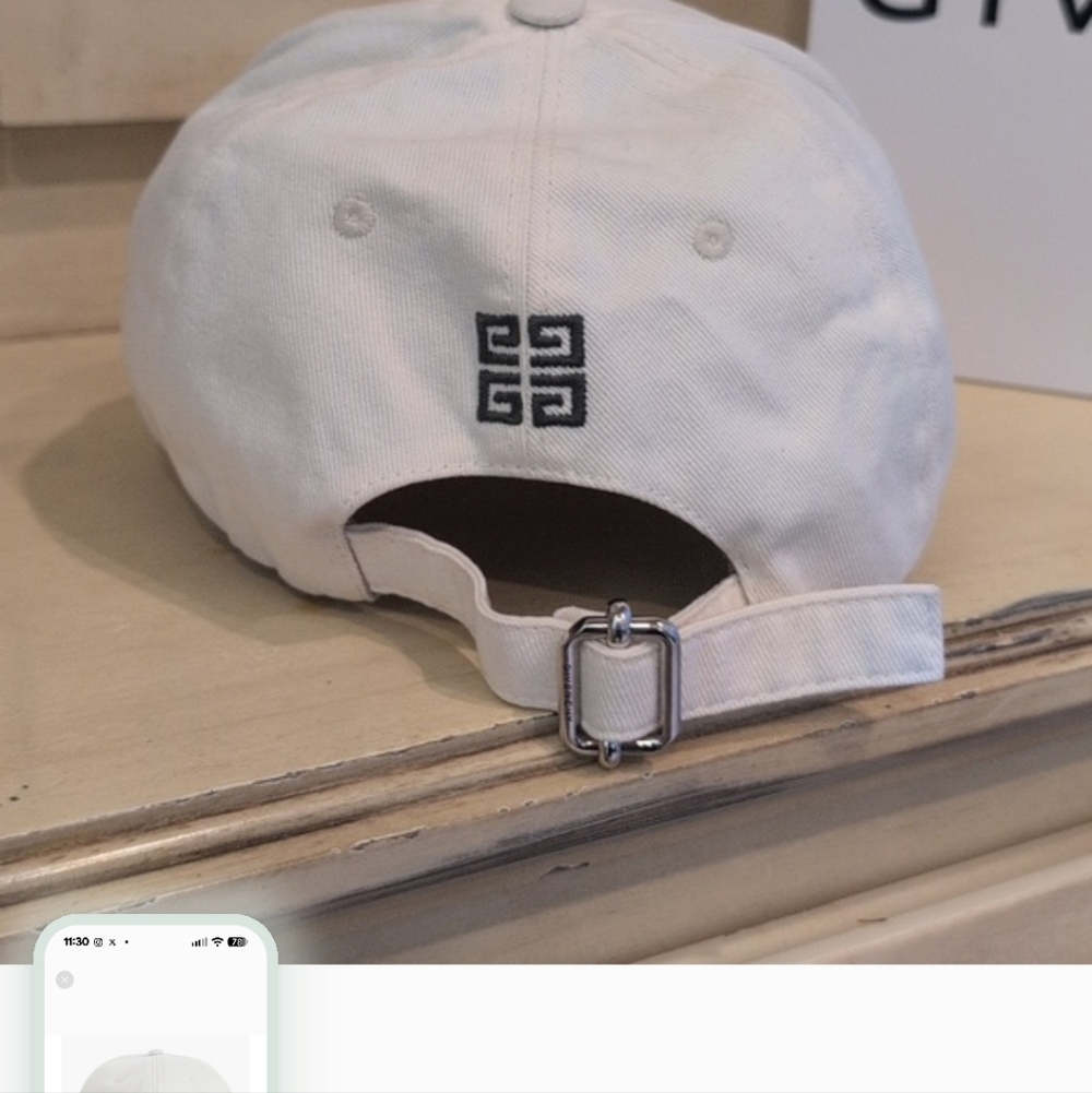 Givenchy Ivory Curved Cap - Picture 7 of 16